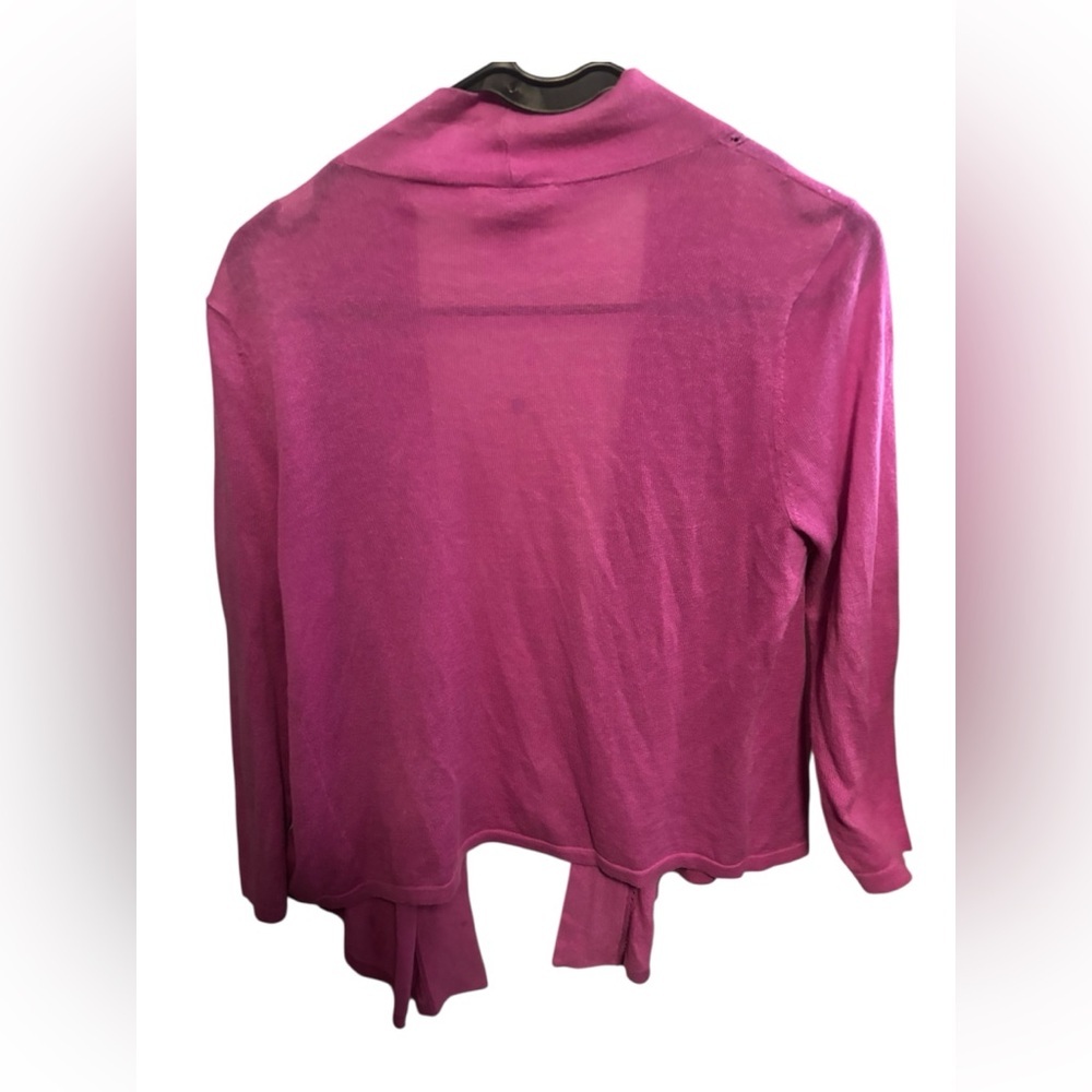 Cottagecore LOFT Women's Soft Fuchsia Cardigan - 100% Cotton - Picture 2 of 7